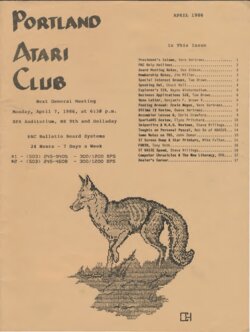 Portland Atari Club Newsletter —