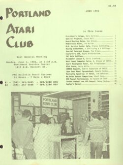 Portland Atari Club Newsletter —
