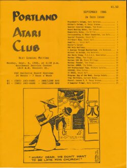 Portland Atari Club Newsletter —