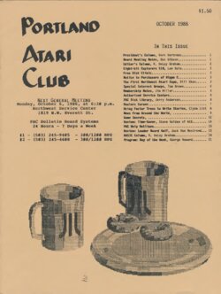 Portland Atari Club Newsletter —