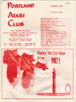Portland Atari Club Newsletter —