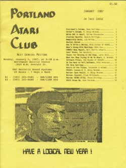 Portland Atari Club Newsletter —