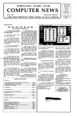 Portland Atari Club Newsletter —