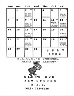 San Leandro Computer Club Journal — July 1985
