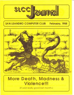 San Leandro Computer Club Journal — February 1988
