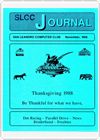 San Leandro Computer Club Journal issue November 1988