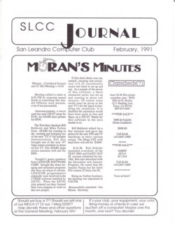 San Leandro Computer Club Journal — February 1991