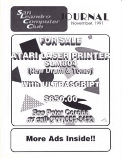 San Leandro Computer Club Journal — November 1991