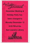 San Leandro Computer Club Journal issue December 1994