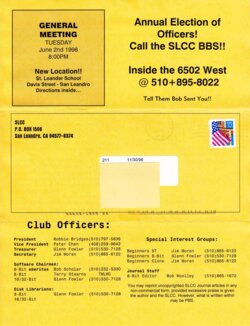 San Leandro Computer Club Journal — June 1998