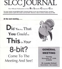 San Leandro Computer Club Journal — November 1998