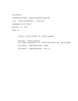 Atari Computer Enthusiasts of Columbus — Issue 12