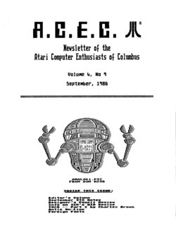 Atari Computer Enthusiasts of Columbus — Issue 09