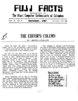 Atari Computer Enthusiasts of Columbus — Issue 09