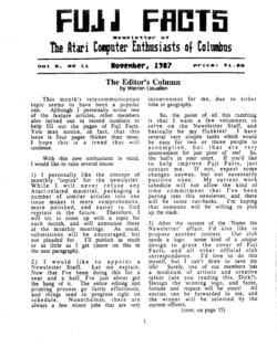 Atari Computer Enthusiasts of Columbus — Issue 11