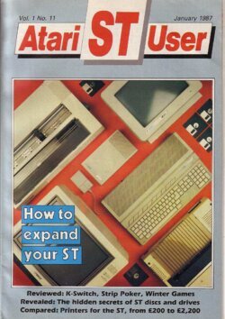 Atari ST User — Vol. 1, No. 11