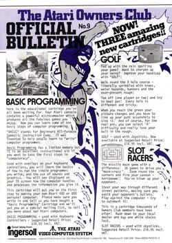 VCS Owner's Club Bulletin — #09