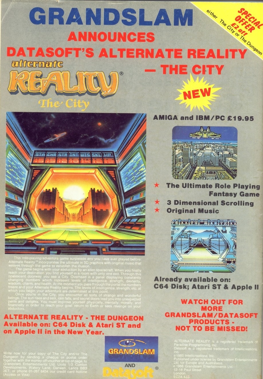 Alternate Reality · 1988