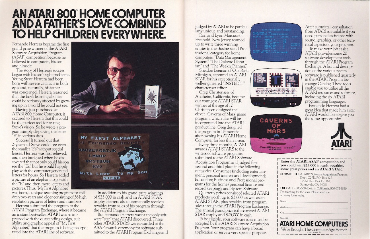 An Atari 800 Home Computer and a Father's Love... · 1982