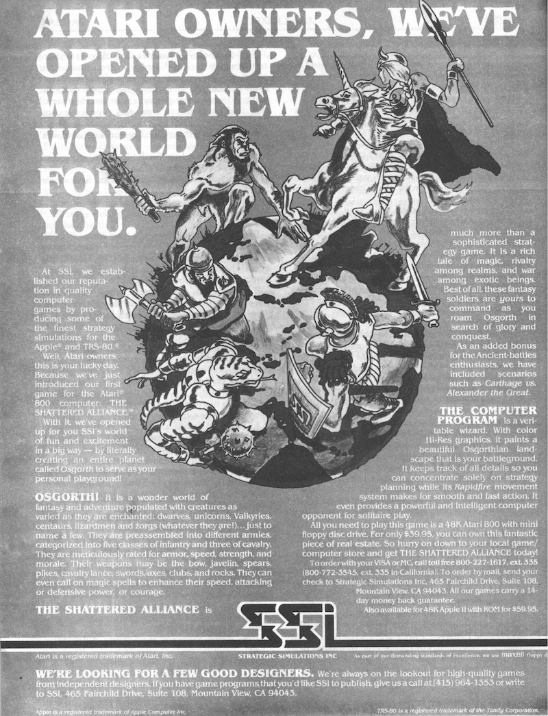 Atari Owners, We've Opened Up A Whole New World For You. · 1981