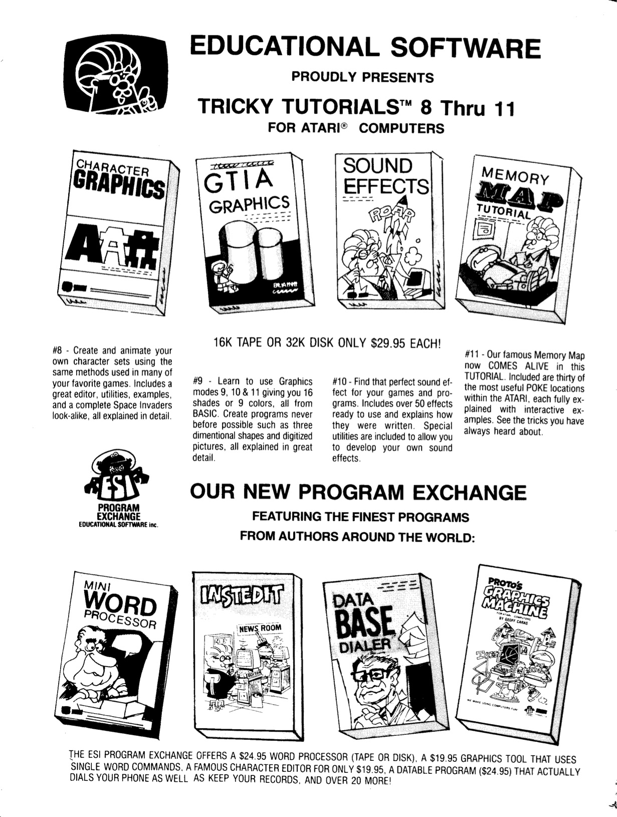 Educational Software Proudly Presents Tricky Tutorials · 1983