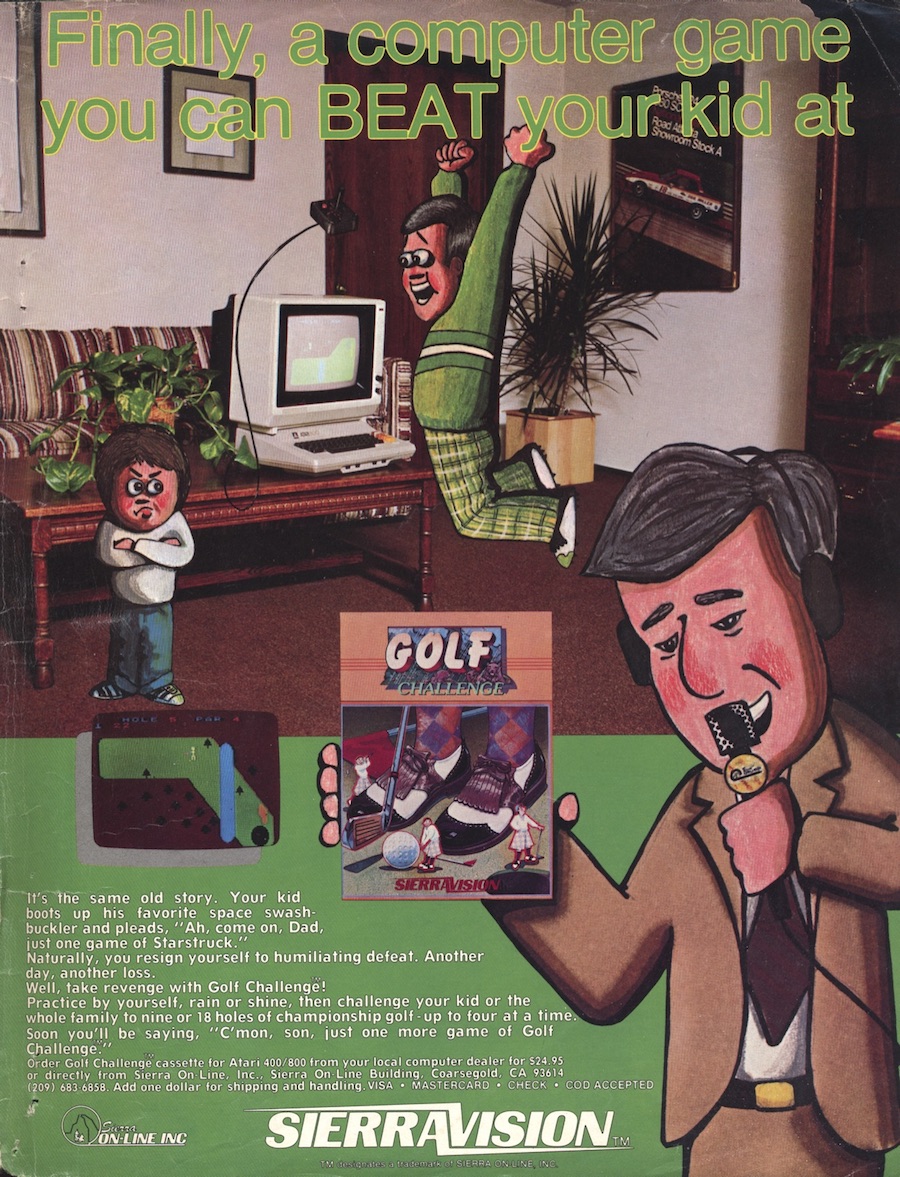 Finally, a computer game you can BEAT your kid at · 1983