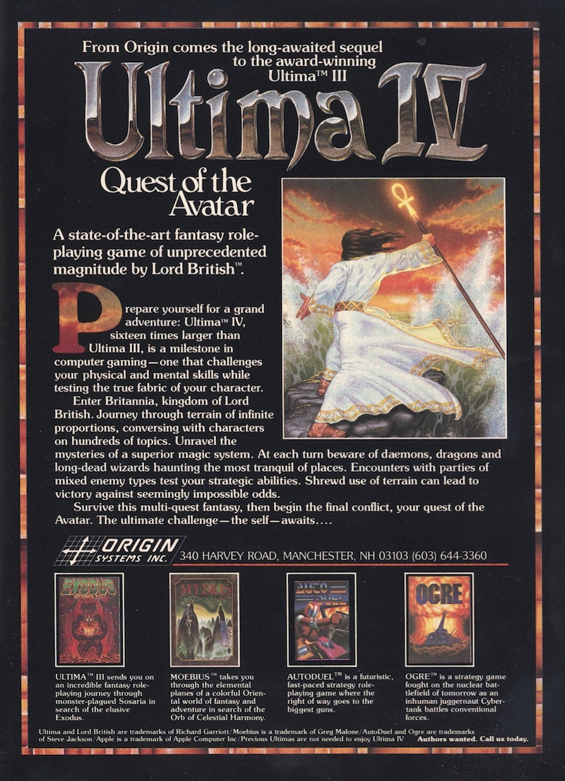 From Origin comes the long-awaited sequal... · 1986