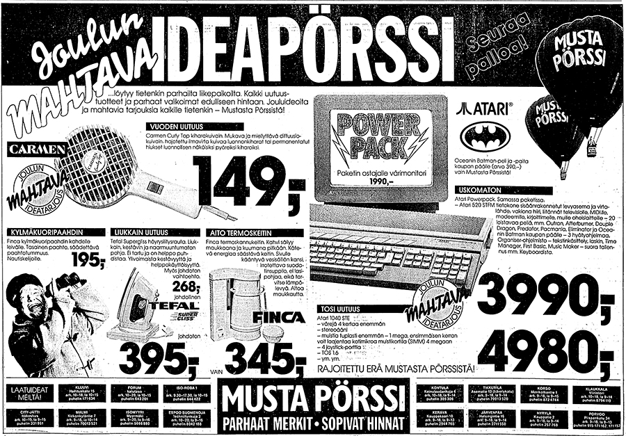 Joulun Mahtava Ideapörssi · 1989