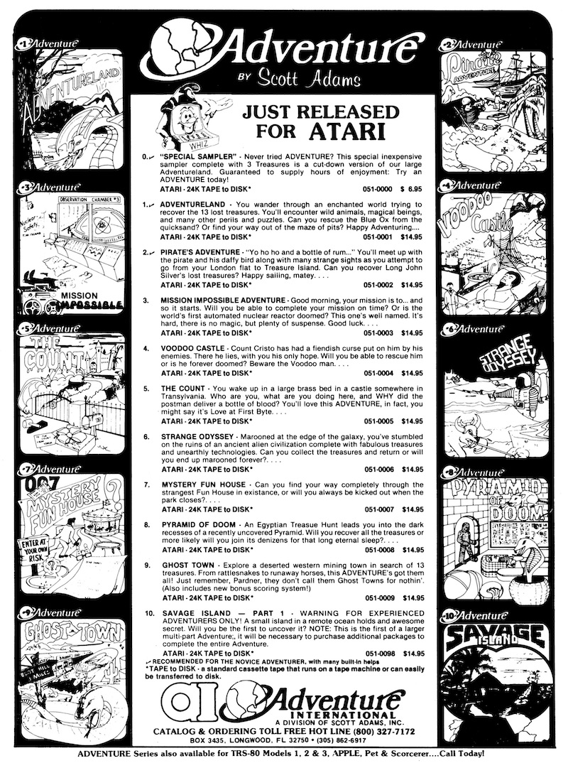 Just Released for Atari · 1981