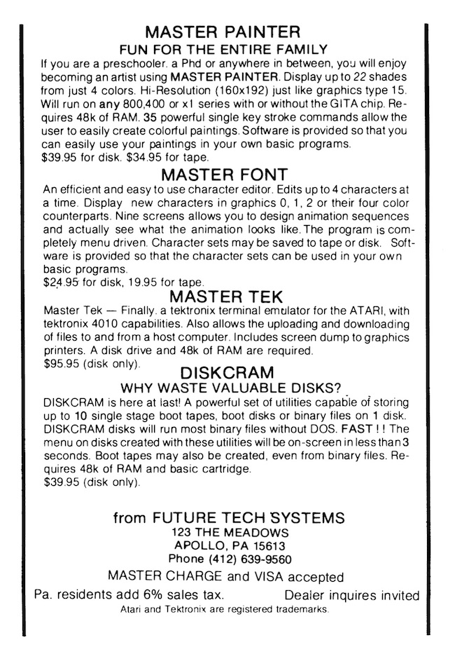 Future Tech Systems · 1985