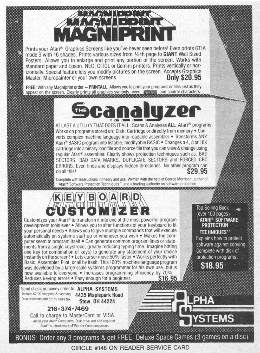Prints your Atari Graphics · 1984
