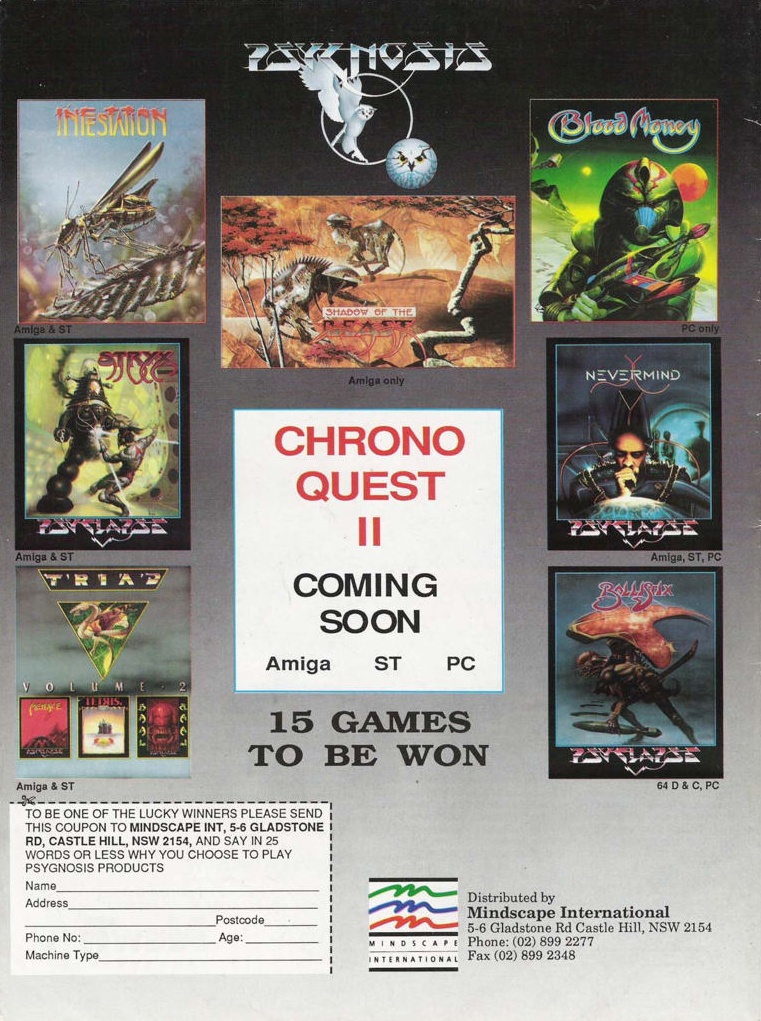 Psygnosis - 15 Games to be Won · 1990