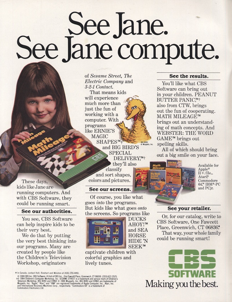 See Jane. See Jane compute. · 1984