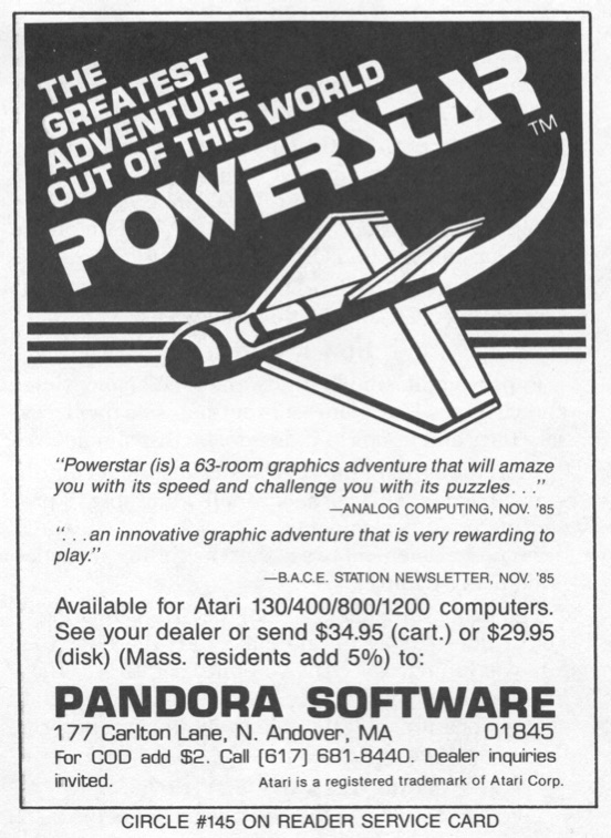 The Greatest Adventure Out of This World Powerstar · 1986