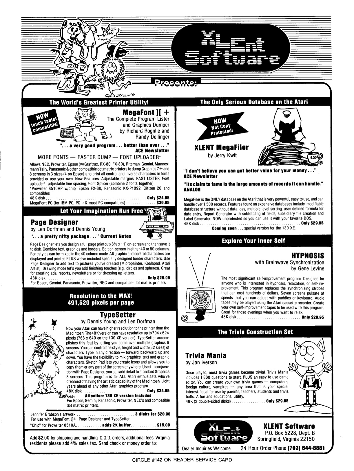 XLEnt Software Presents · 1985