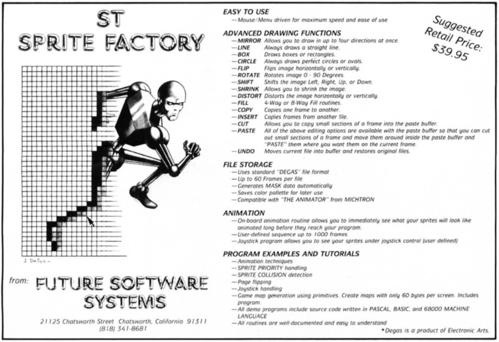 ST Sprite Factory · 1987