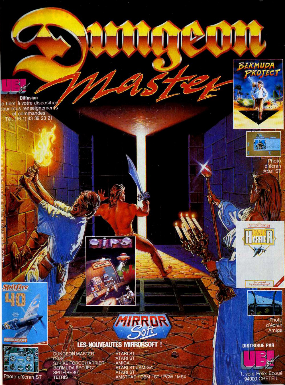 Dungeon Master / Spitfire 40 / Oids / Bermuda Project / Strike Force Harrier