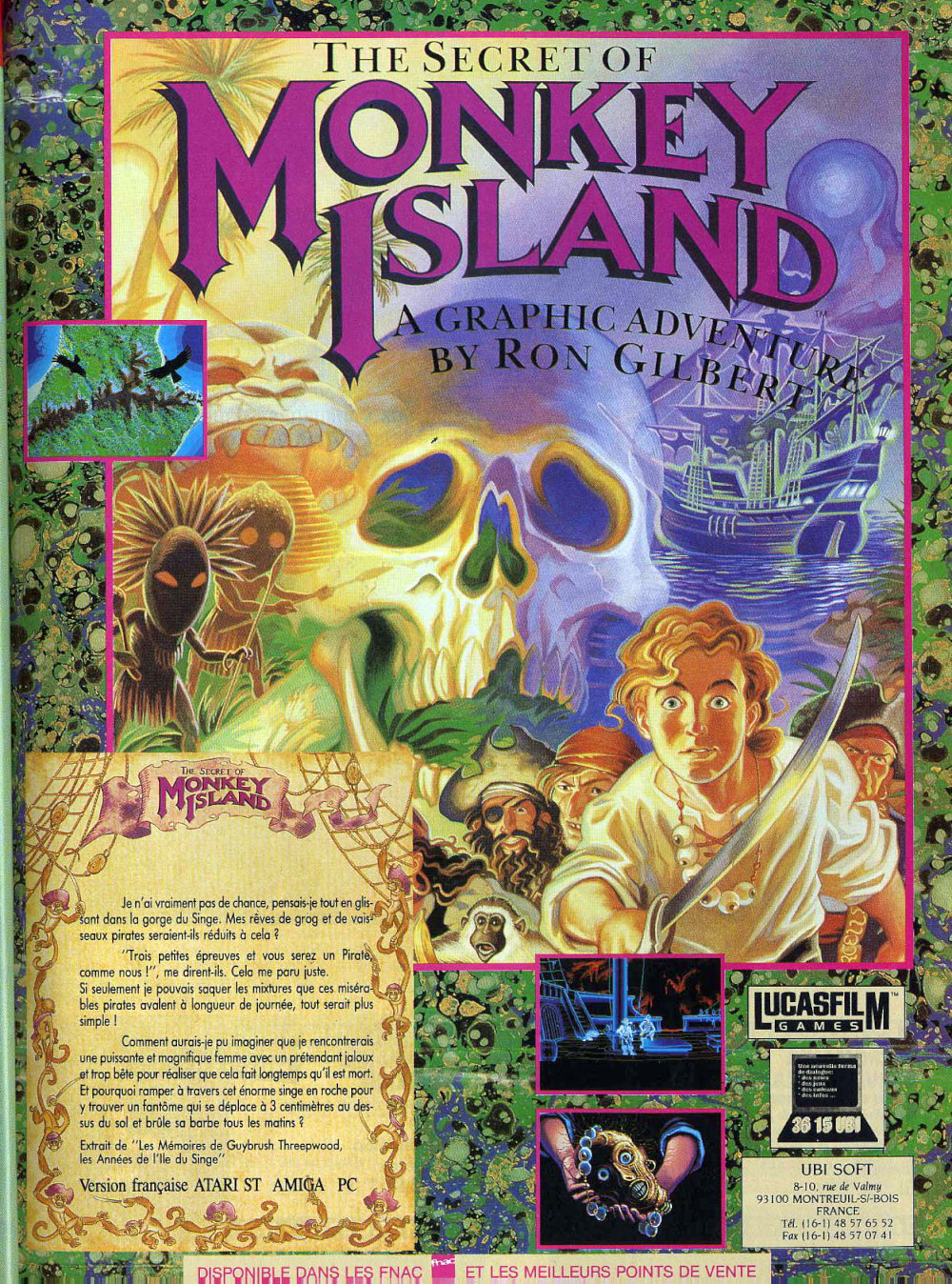 Atari ST Secret of Monkey Island (The) : scans, dump, download ...