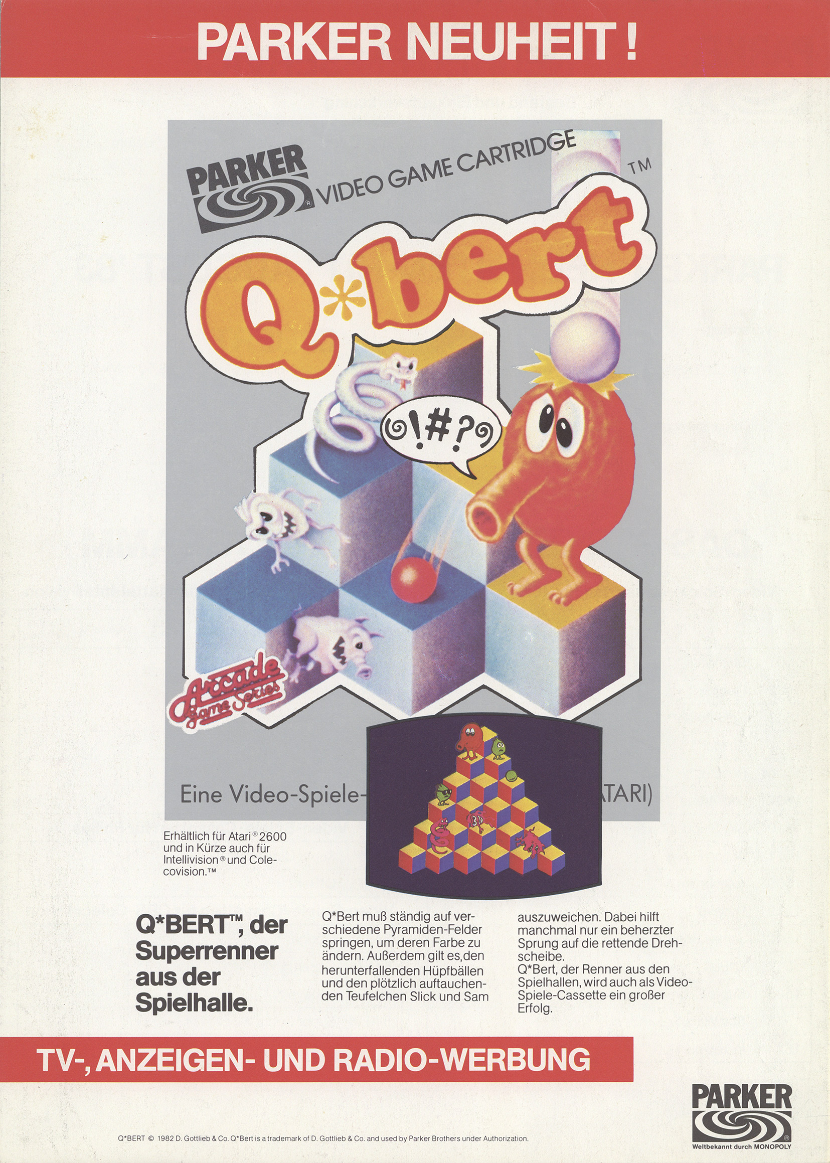 Q*bert · page 1/2 · 1983