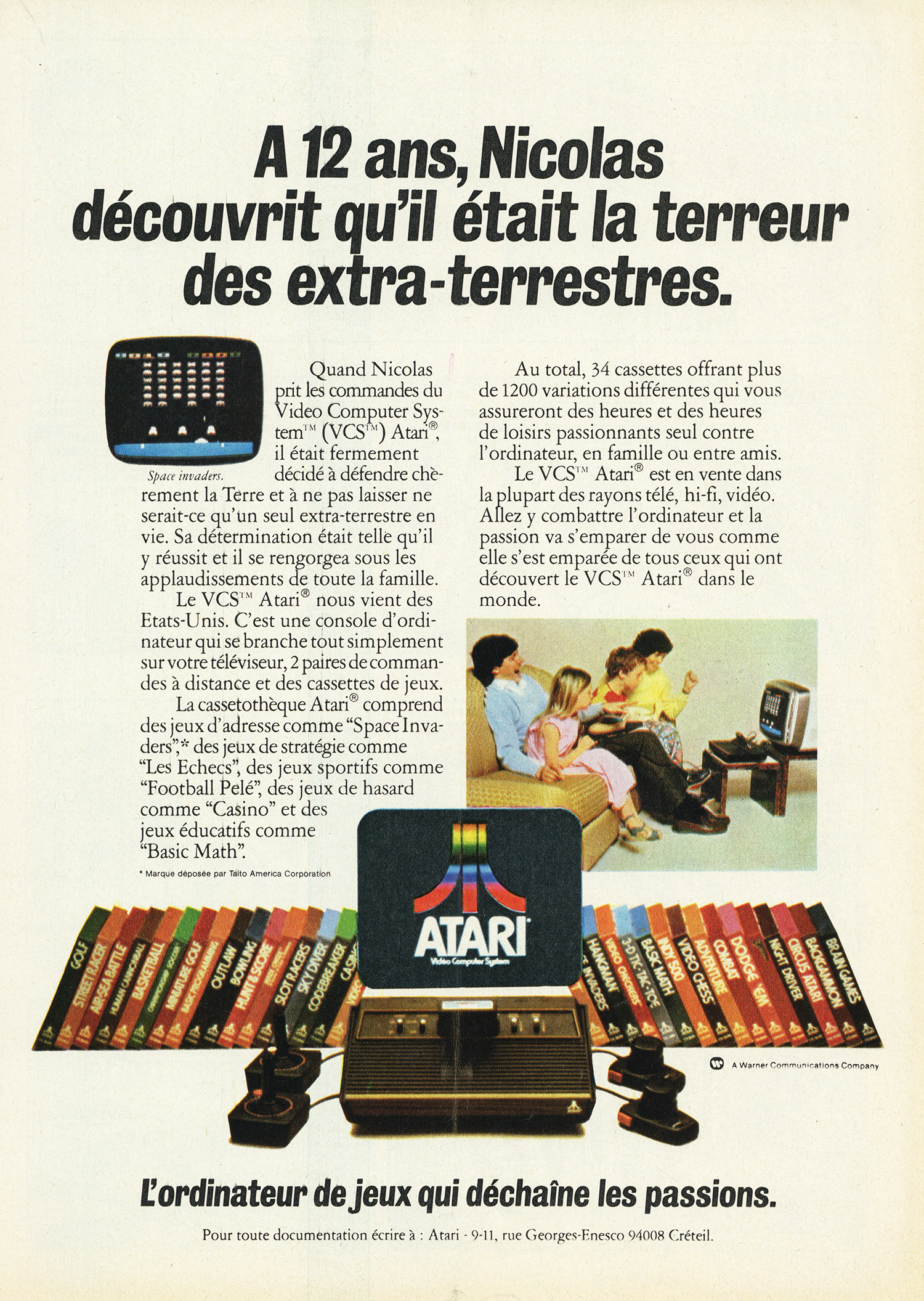 A 12 Ans, Nicolas Découvrit qu'il Était la Terreur des Extra-Terrestres. · page 1/2 · 1981