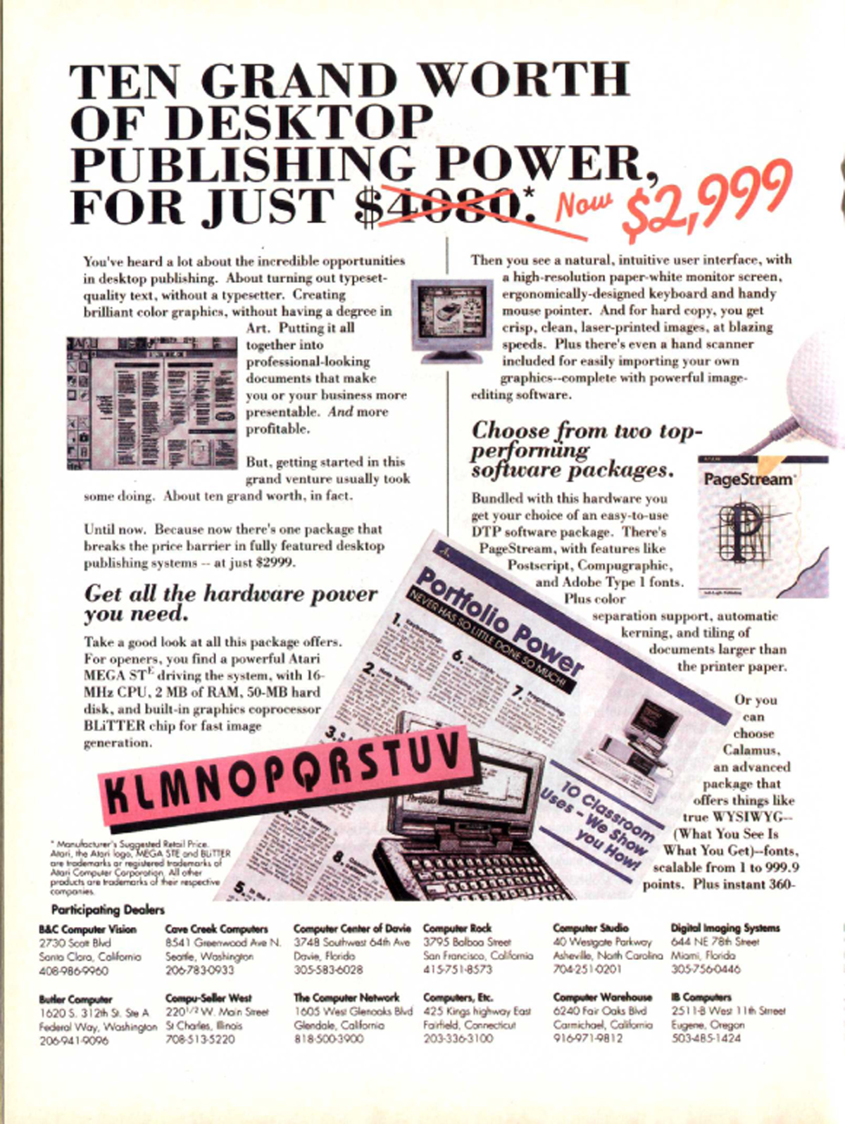 Ten Grand Worth of Desktop Publishing Power · page 1/2 · 1992