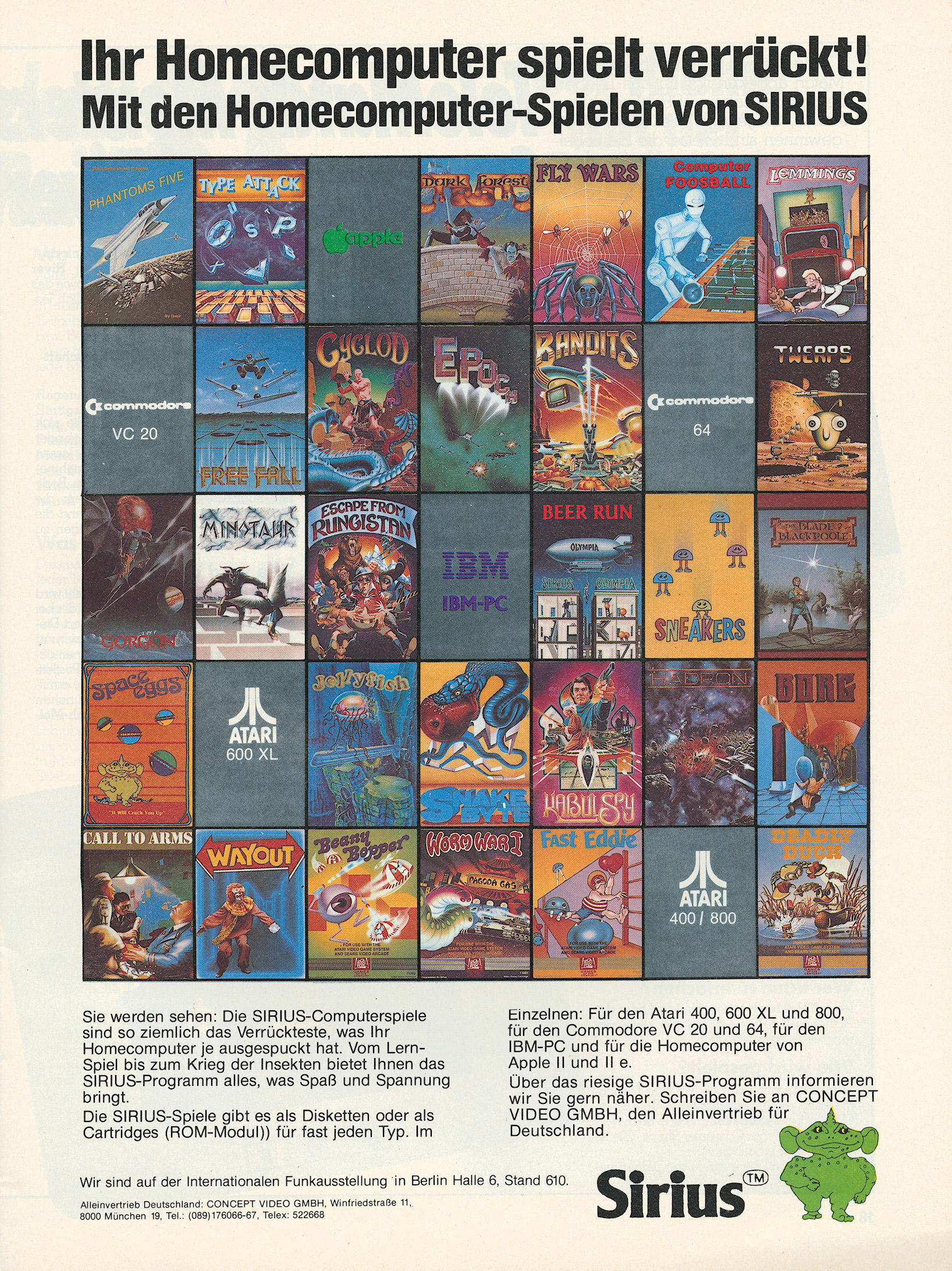 Sirius Games · 1983