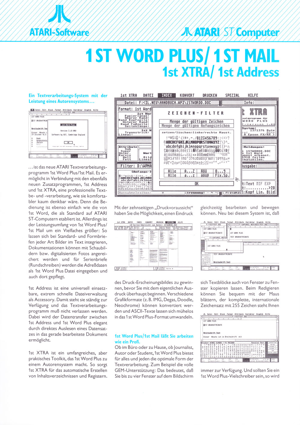 1st Word Plus / 1st Mail · page 1/4 · 1991