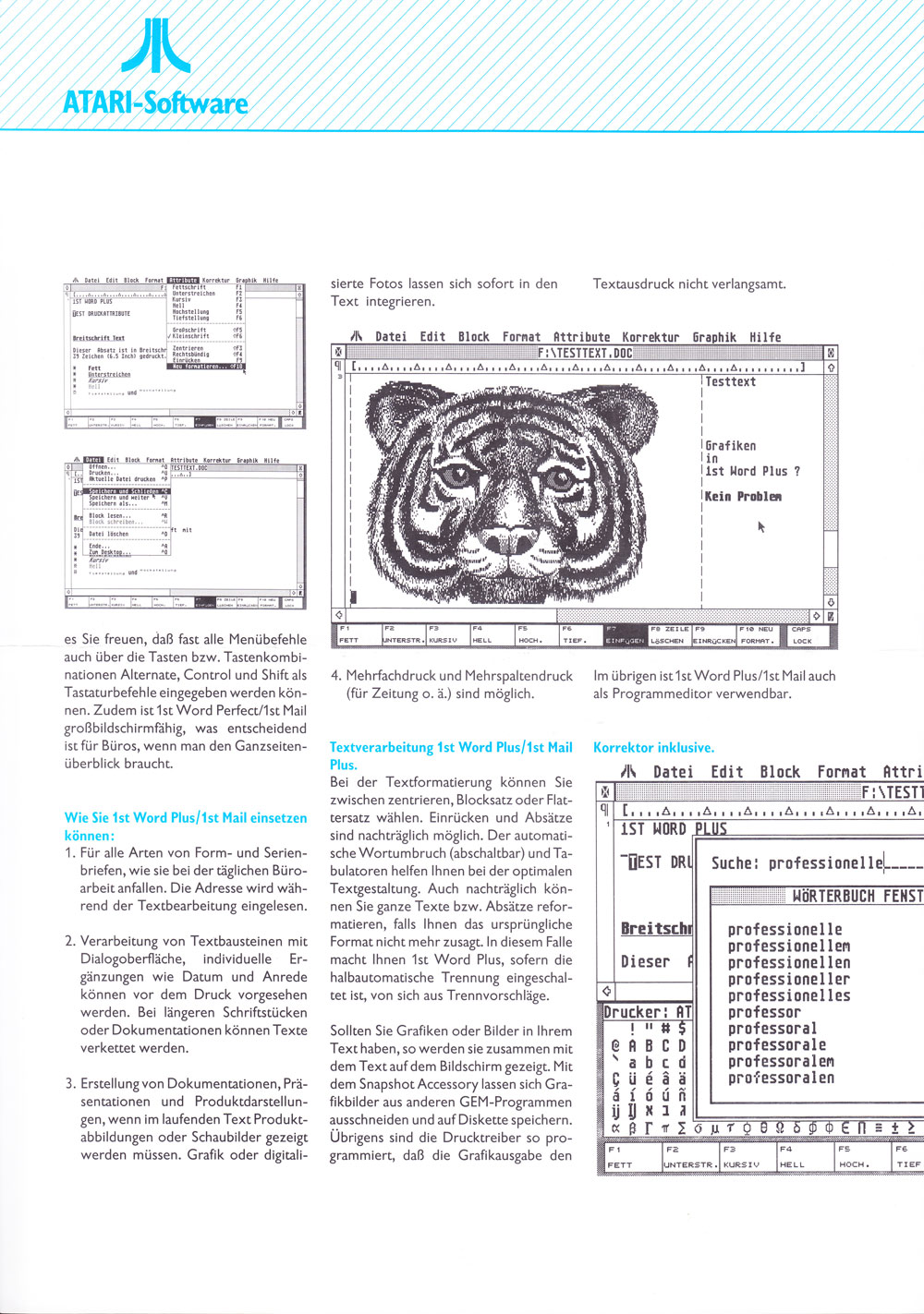 1st Word Plus / 1st Mail · page 2/4 · 1991
