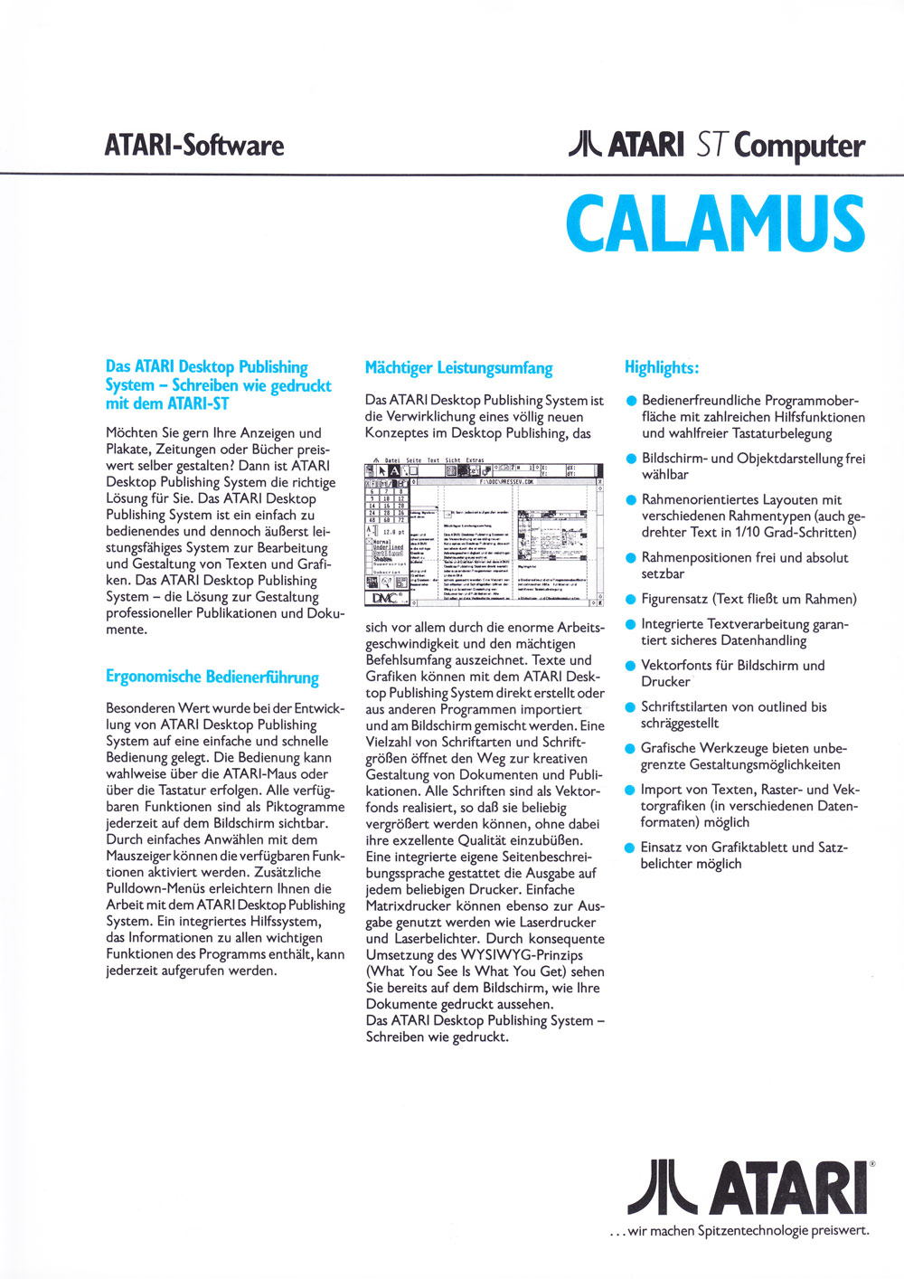Calamus · page 1/2 · 1989