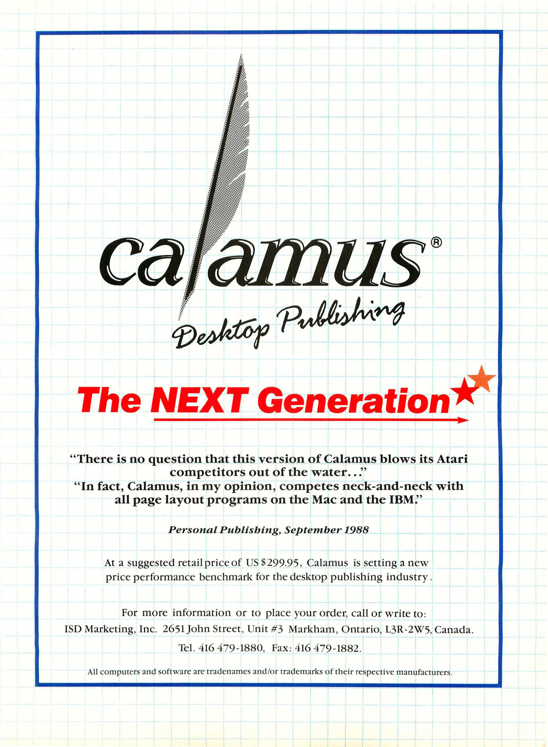 Calamus - The Next Generation · 1989