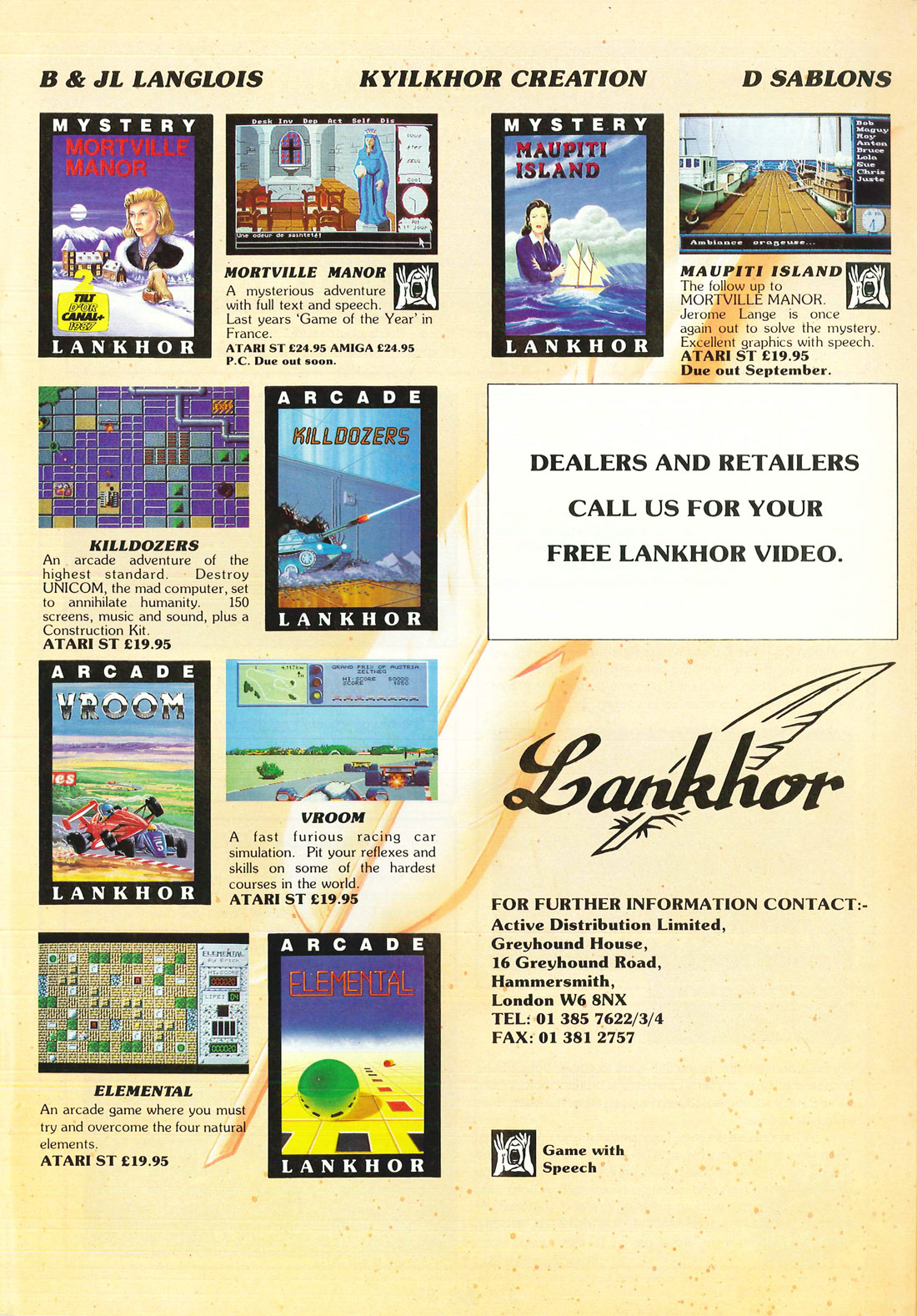 Lankhor · 1988