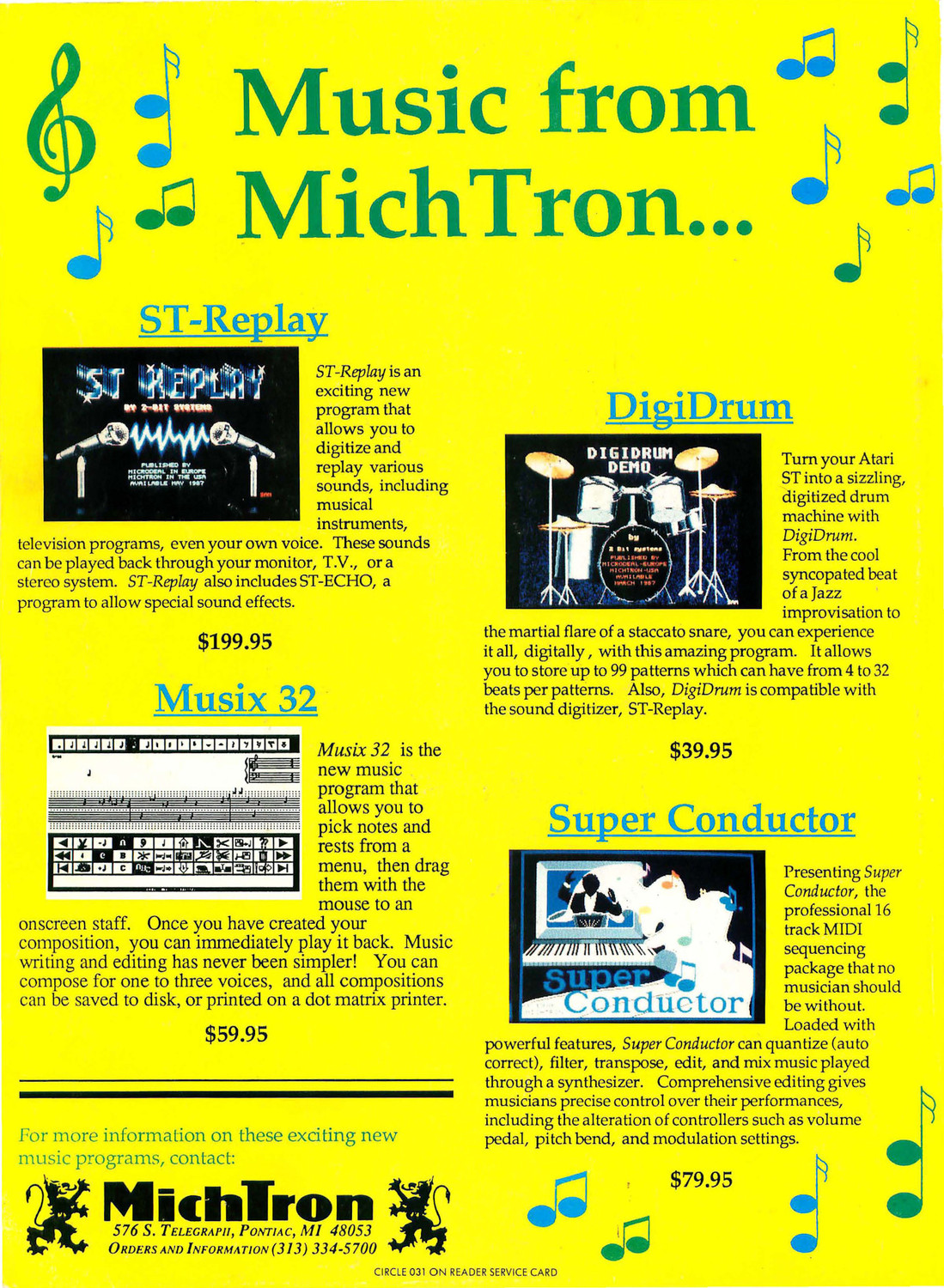 Music from MichTron... · 1987