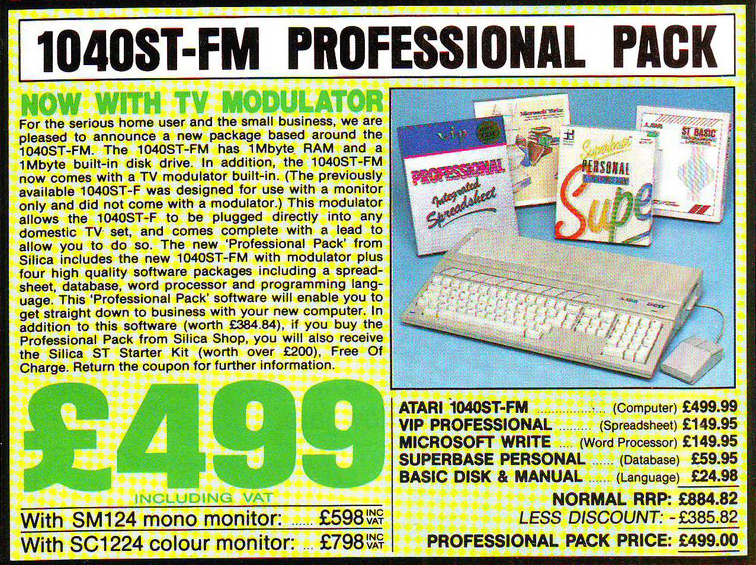 Atari 1040STfm Professional Pack