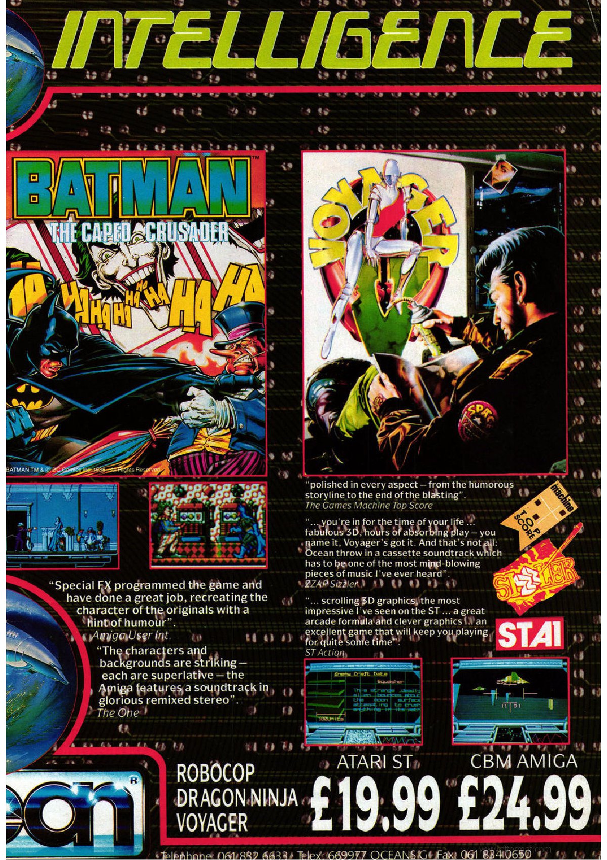 Playful Intelligence - Robocop / Dragon Ninja / Batman / Voyager · page 2/2 · 1989